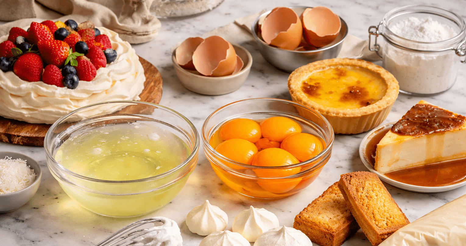 Куди використати білки та жовтки, що залишилися: повний гід кондитера