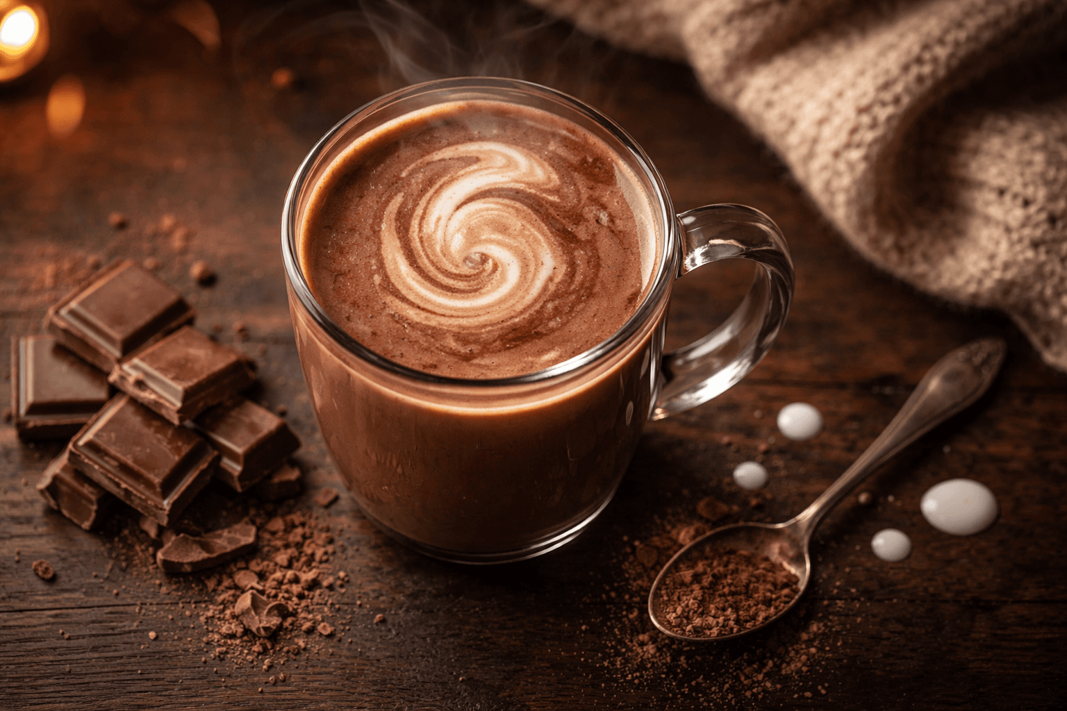Гарячий шоколад з молочного шоколаду — домашній рецепт